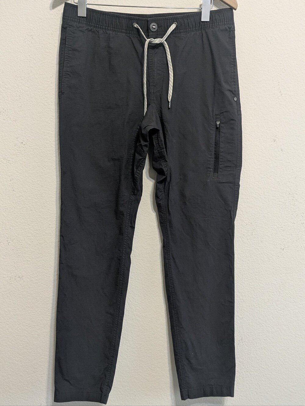 Vuori Ripstop Climber Pants Mens L Drawstring Stretch Grey Hiking Outdoors Cargo